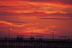 Coucher de soleil à Huanchaco