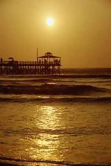 Coucher de soleil à Huanchaco