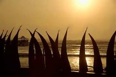 Coucher de soleil à Huanchaco