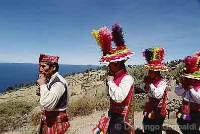 Musiciens Sikuri sur l'Ile de Taquile