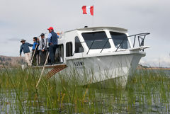 Bateau sur le Lac Titicaca