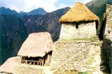 Reconstitution d'une maison inca, Machu Picchu