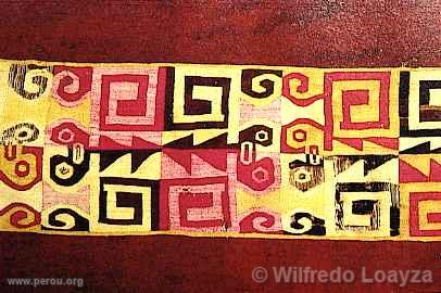 Tissu de la culture Wari, Muse National d'Anthropologie de Lima